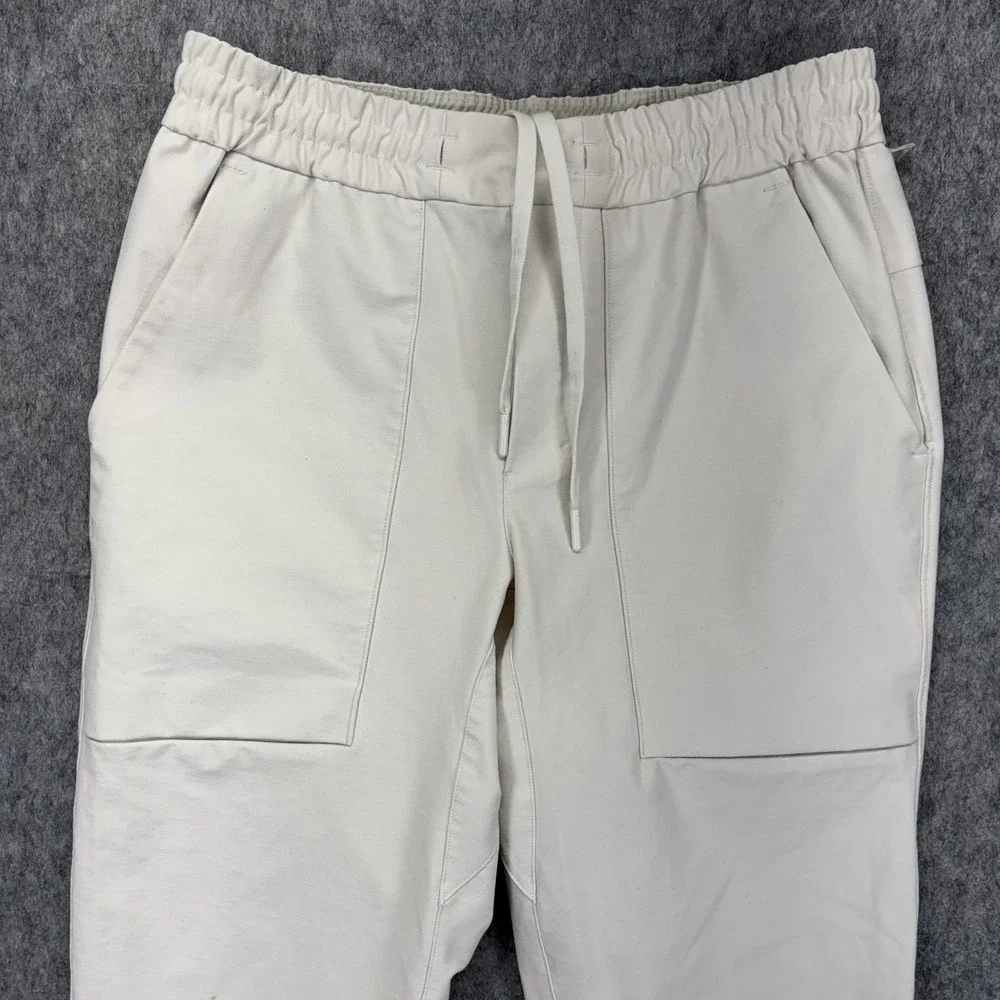 Lululemon Bowline Pants Men's Small‎ White Athleisure Train Drawstring LM5A97S